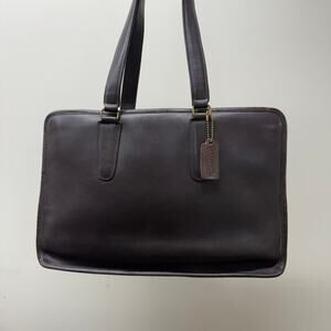 Vintage Coach NYC Marketing Tote 9665 Brown Cowhide